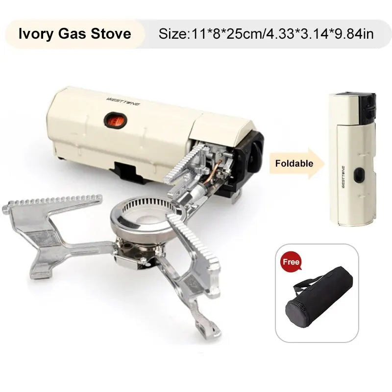 2670W portable camping gas stove with foldable design