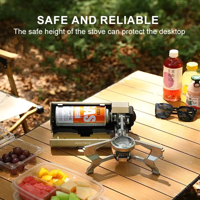 2670W portable camping gas stove with foldable design