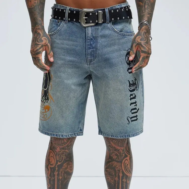 ED HARDY Crouching Panther Skater Fit JORTS